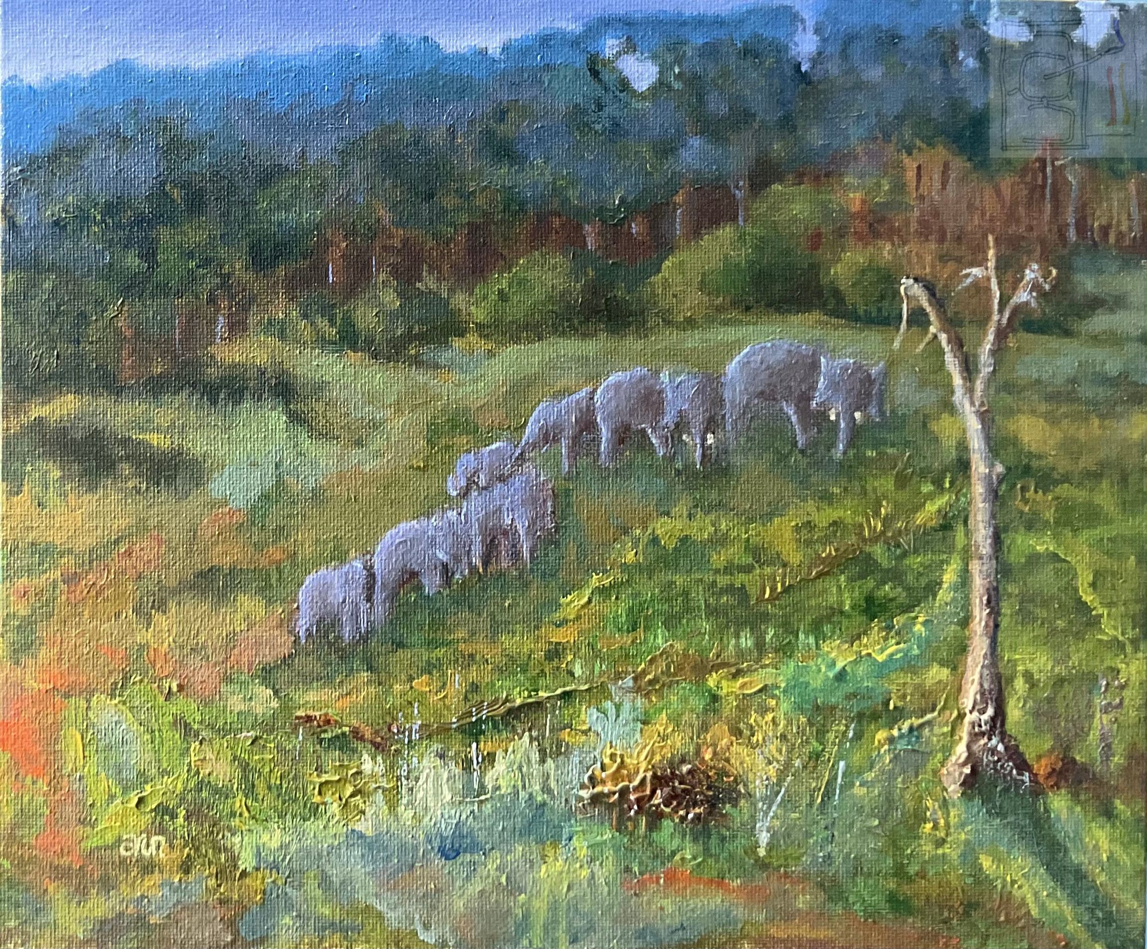 Munnar with elephants