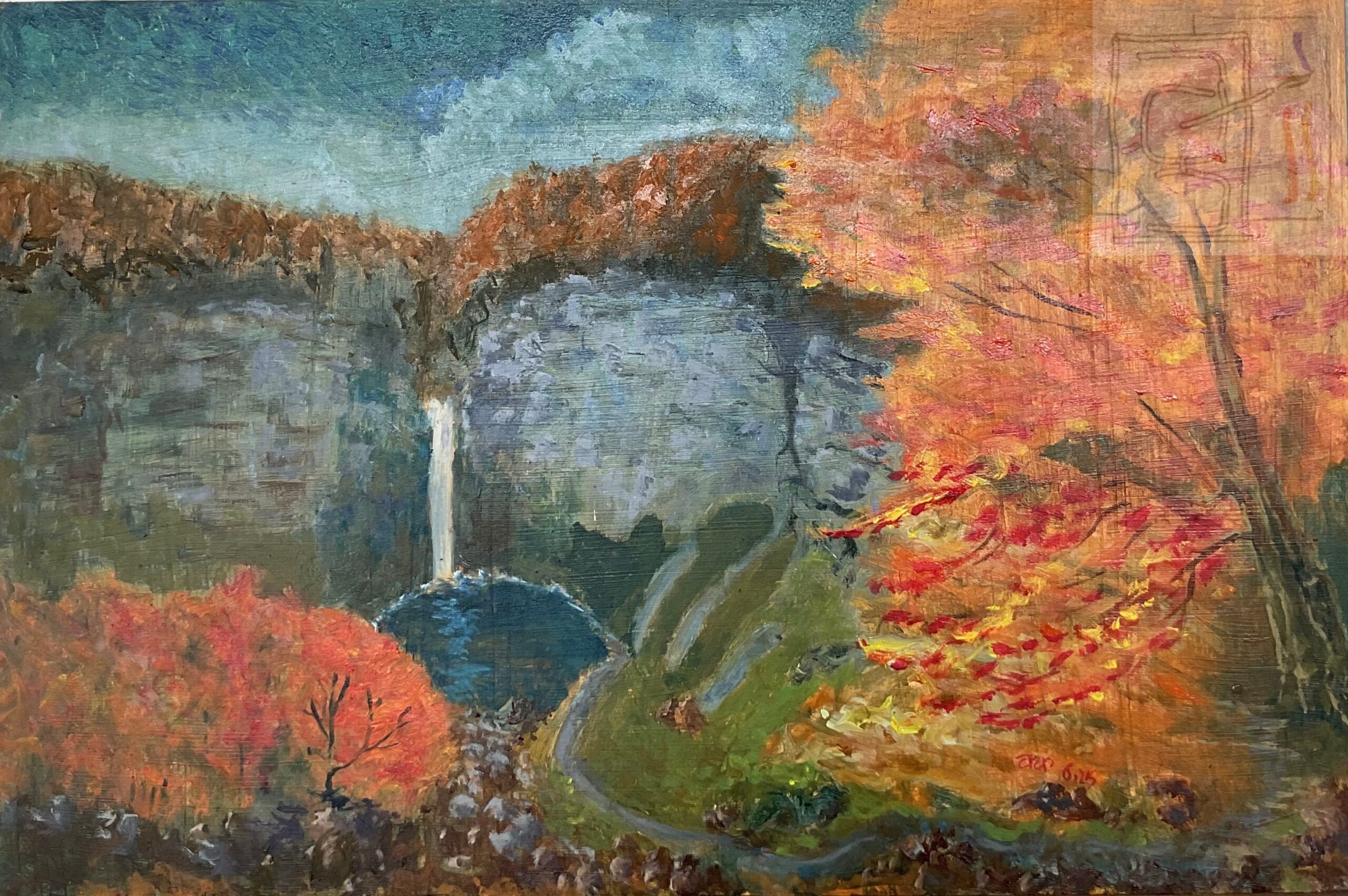 Cascade Among Maple